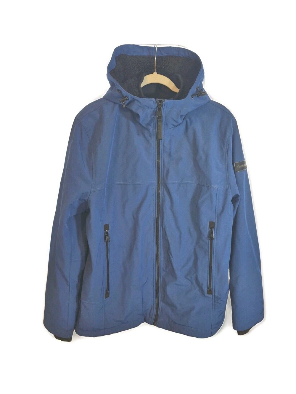 CALVIN KLEIN BLUE/BLACK  WINTER Jacket Parka Men's Large